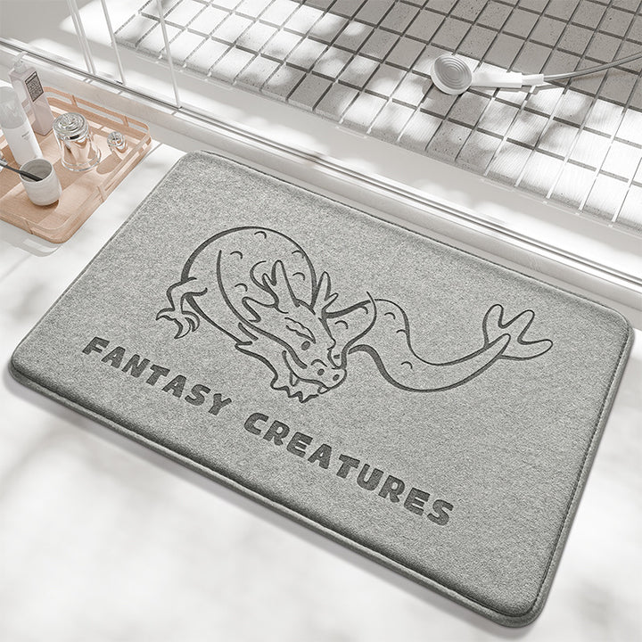 Whale-Themed Memory Foam Bath Mat