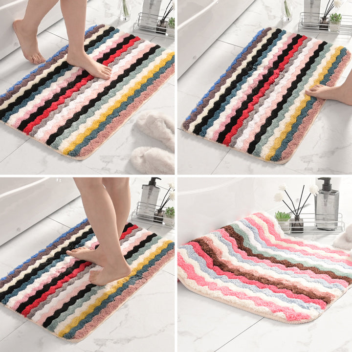 Fringed Chevron Bath Mat Stornfield