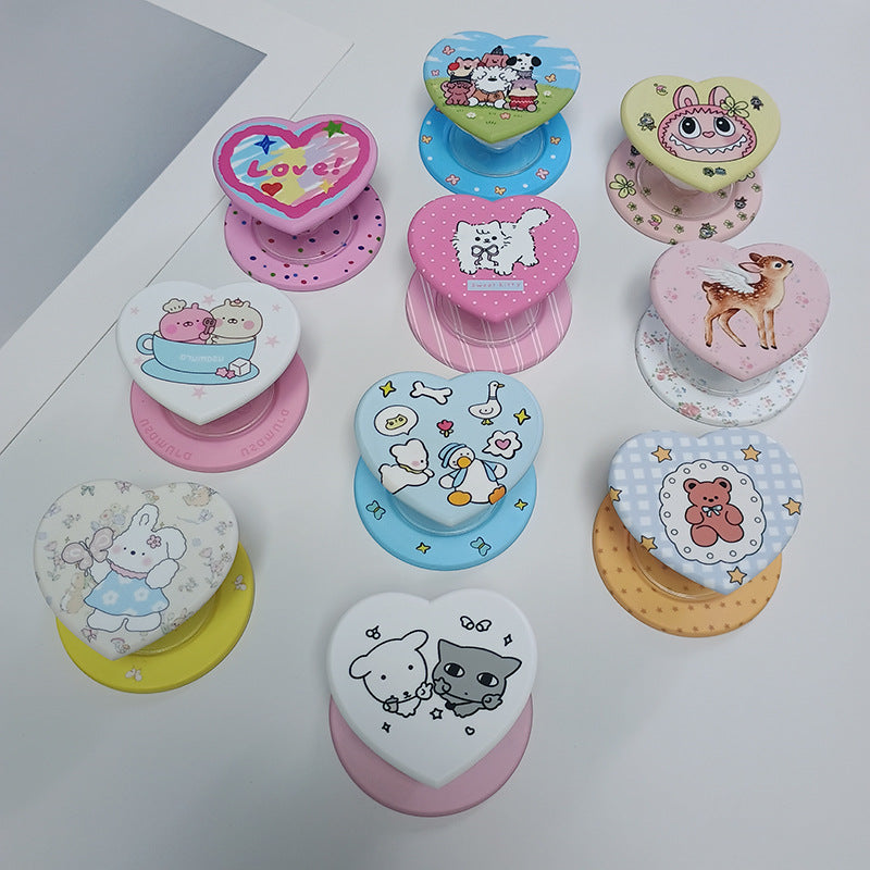 Heart-Shaped Character Phone Grip Stornfield