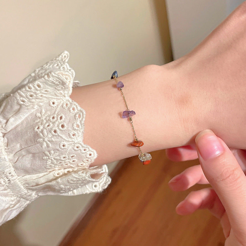Delicate Gemstone Charm Bracelet Stornfield