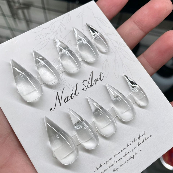 Glossy Stiletto Nail Tips