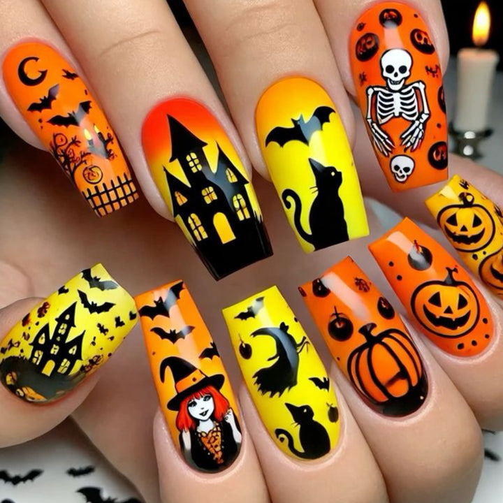 Halloween-Themed 3D Nail Art Extensions Stornfield 1789713455