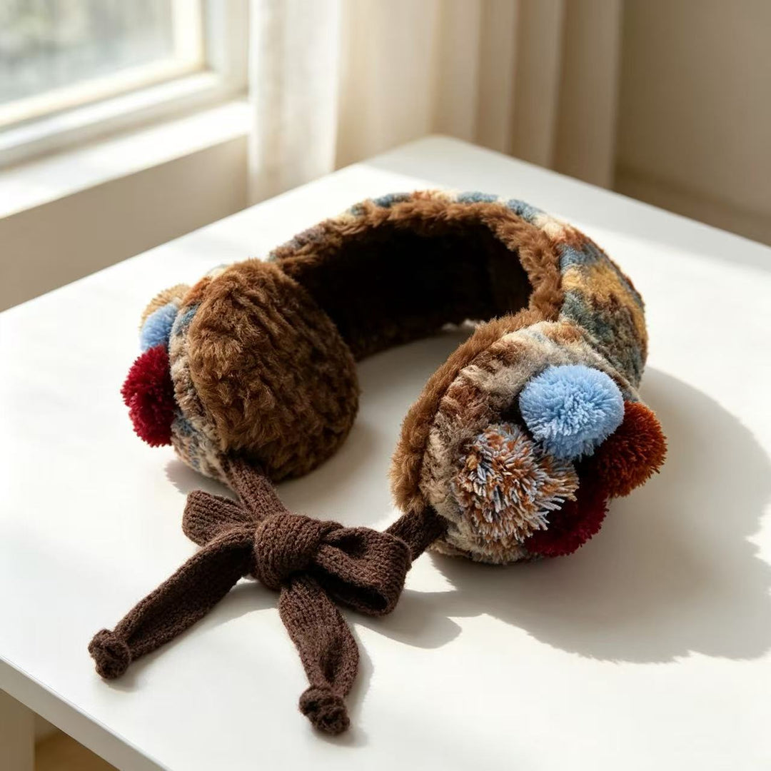 Cozy Floral Plush Headband Stornfield