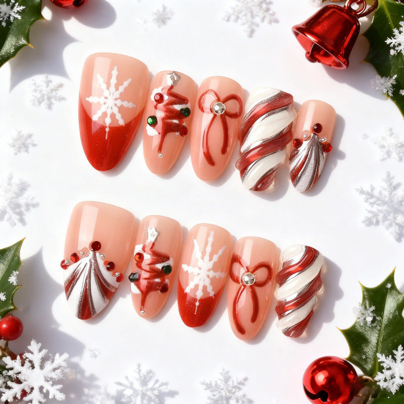 Premium Festive Themed Press-On Nail Set