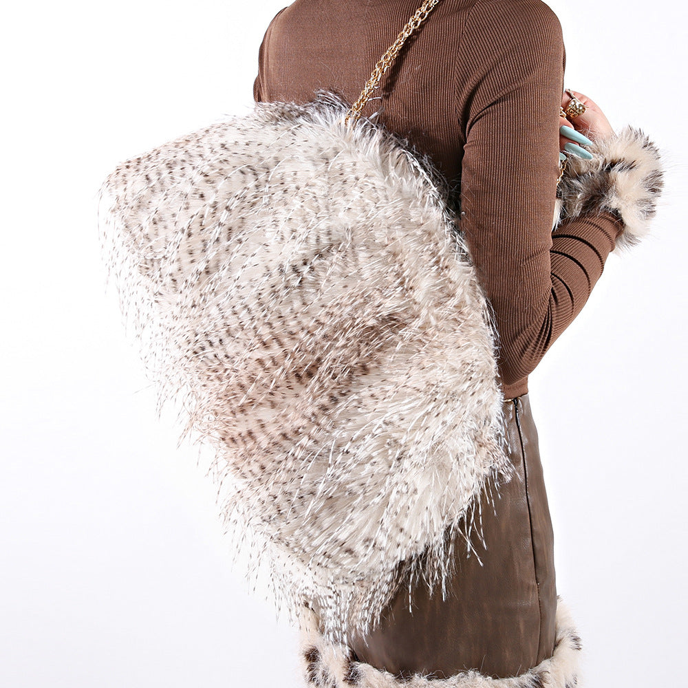 Fluffy Furry Handheld Bag