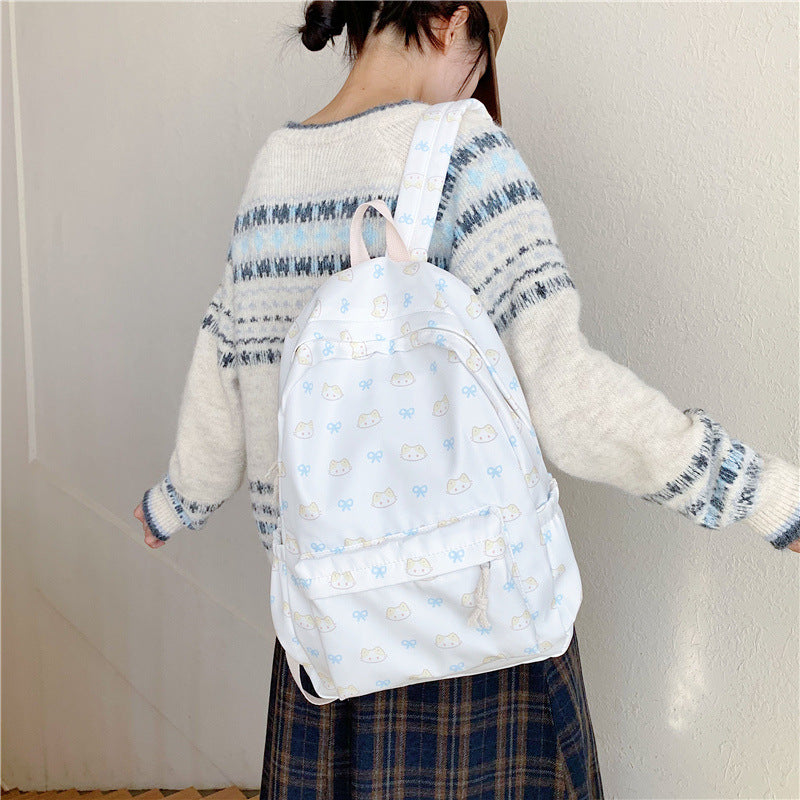 Cute Character Printed School Backpack Stornfield