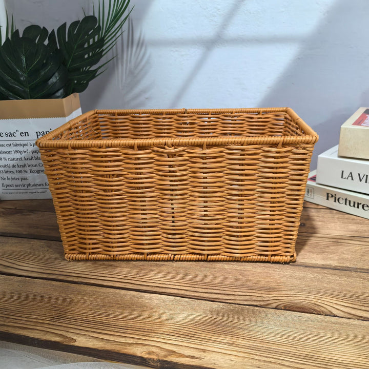 Women's rectangular basket made of woven material Stornfield