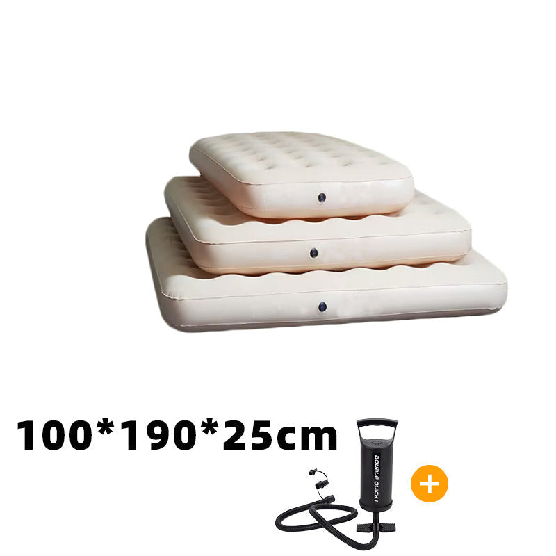 single self-inflating air mattress with built-in electric pump and integrated inflatable pillow Stornfield