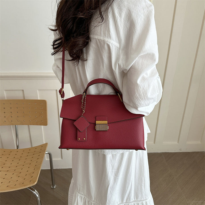 Structured Leather Satchel