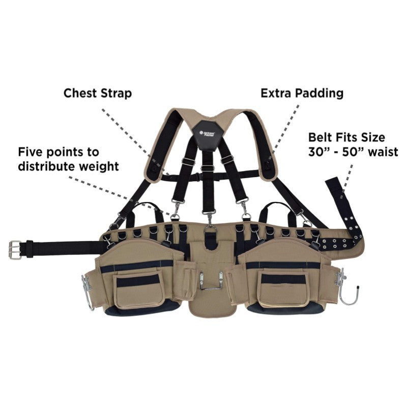 Multifunctional tool carrier with adjustable carrying strap Stornfield