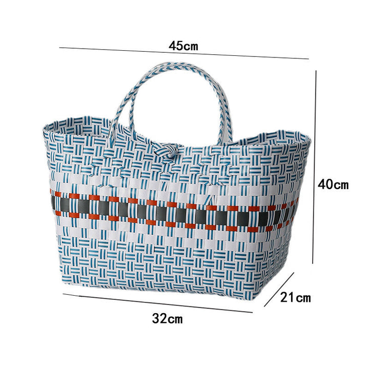 Large Capacity Woven Shopping Tote Stornfield