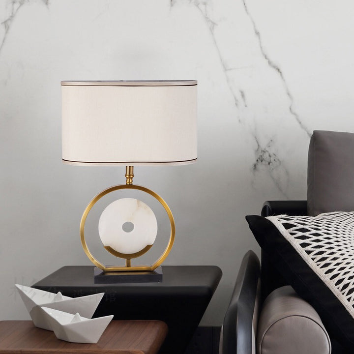 Contemporary Table Lamp with Elegant Circular Design