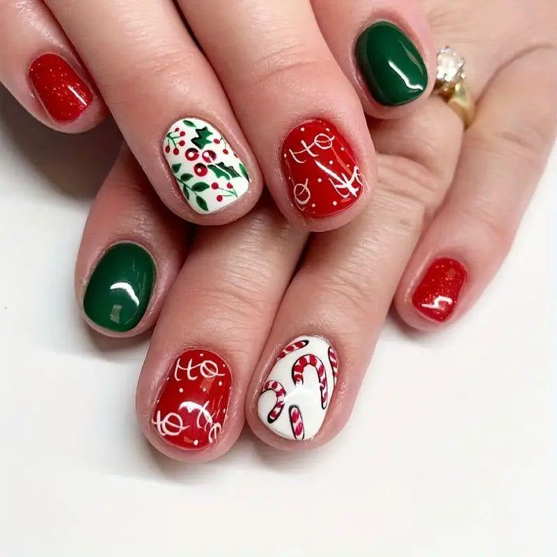 Artistic Winter-Themed Nail Art Stornfield