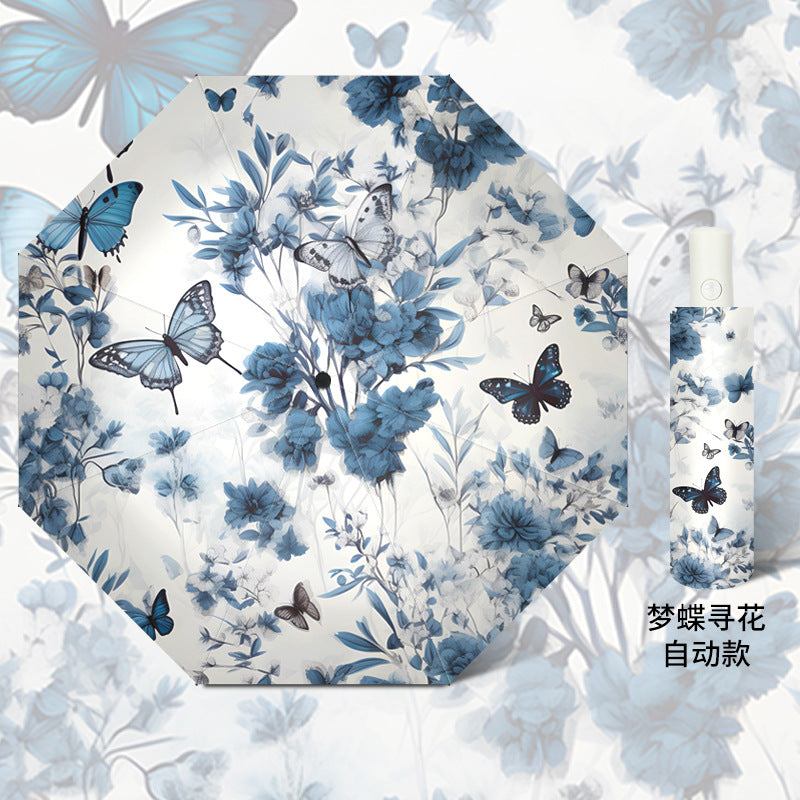 Ladies elegant umbrella with floral design Stornfield