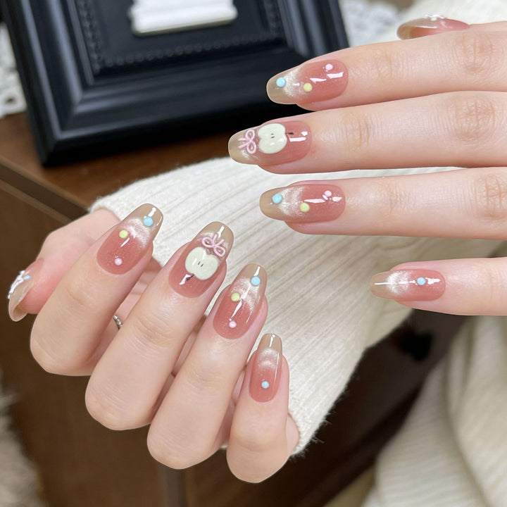 Artistic Ocean-Inspired Press-On Nail Design Stornfield