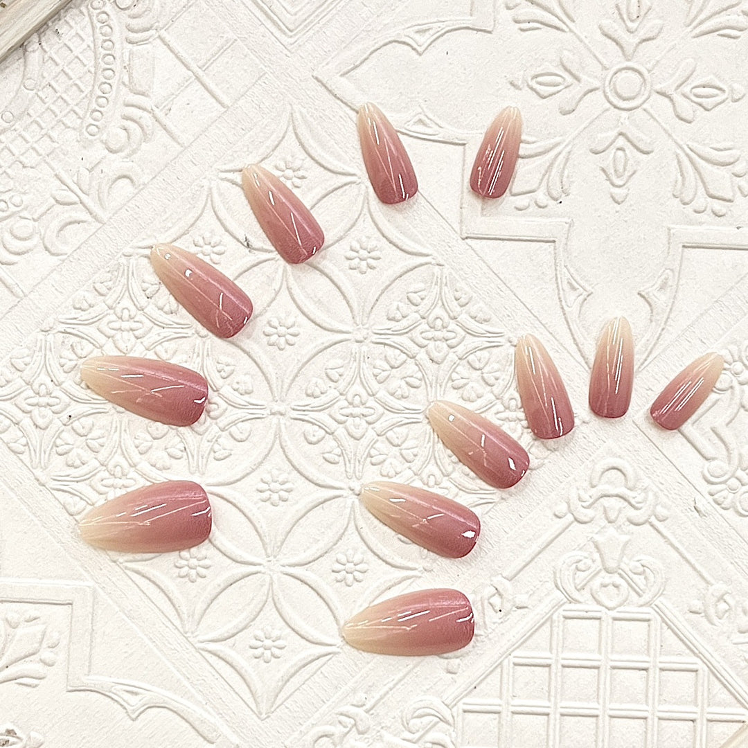 Elegant Ombre Press-On Nails Stornfield