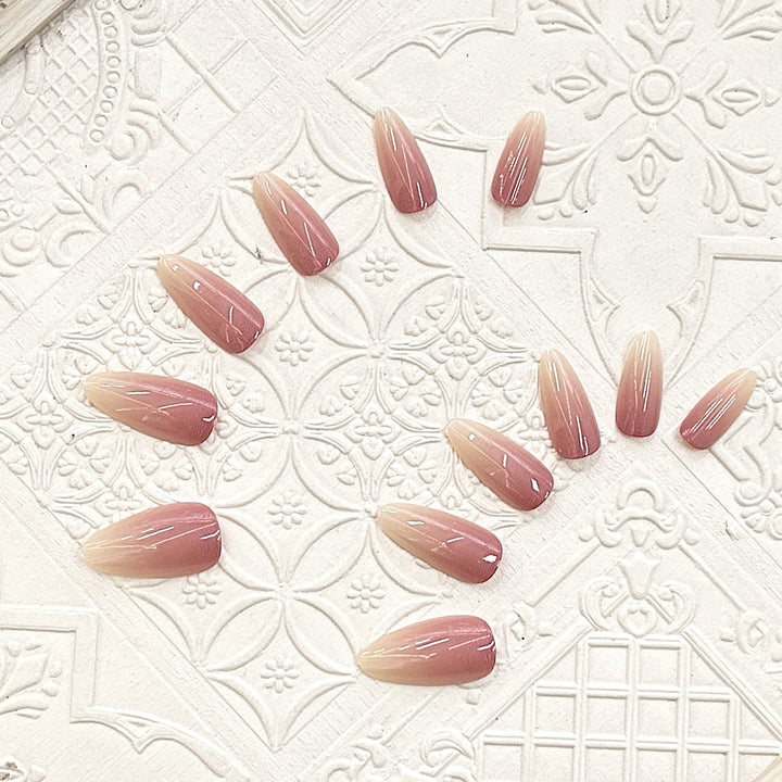 Elegant Ombre Press-On Nails Stornfield