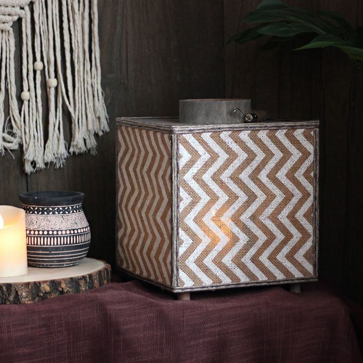 Decorative lantern with zigzag pattern Stornfield