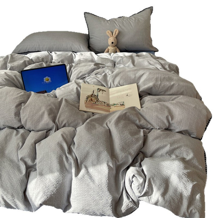 Premium Textured Duvet Cover Set