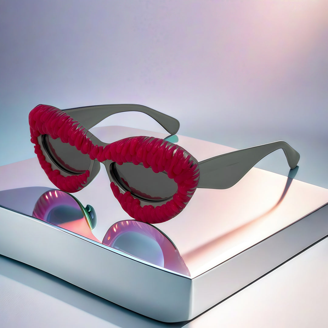 Women's extravagant cat-eye sunglasses with decorative frame Stornfield