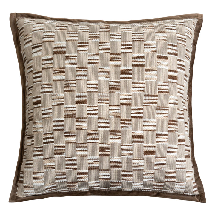 Decorative long cushion with texture pattern