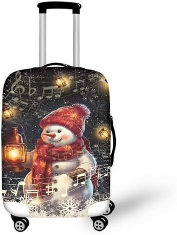 Unisex nano elastic suitcase cover with horse and sunflower motif, stretchable stretch protection for hard shell trolley with zipper Stornfield
