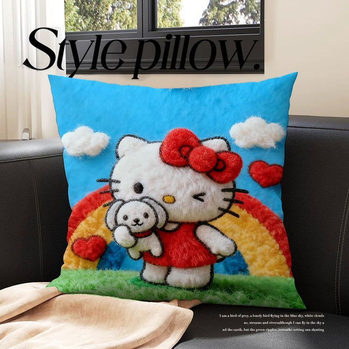 Cute Character-Themed Decorative Cushion