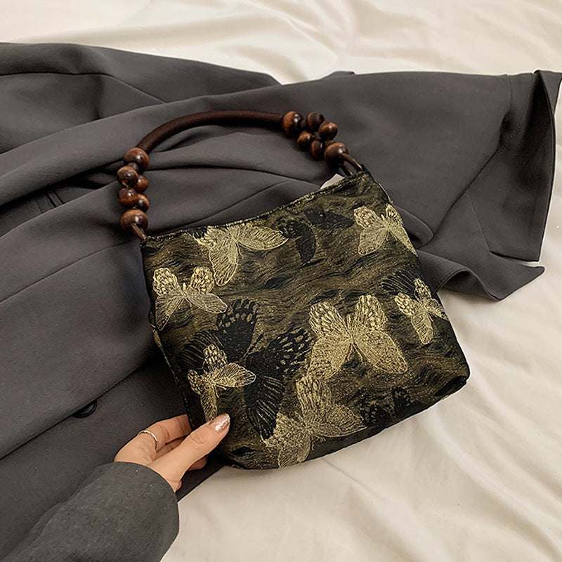 Elegant Butterfly Print Handbag