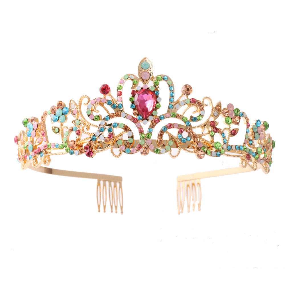 Ladies Sparkling Crystal Tiara with Filigree Design Stornfield