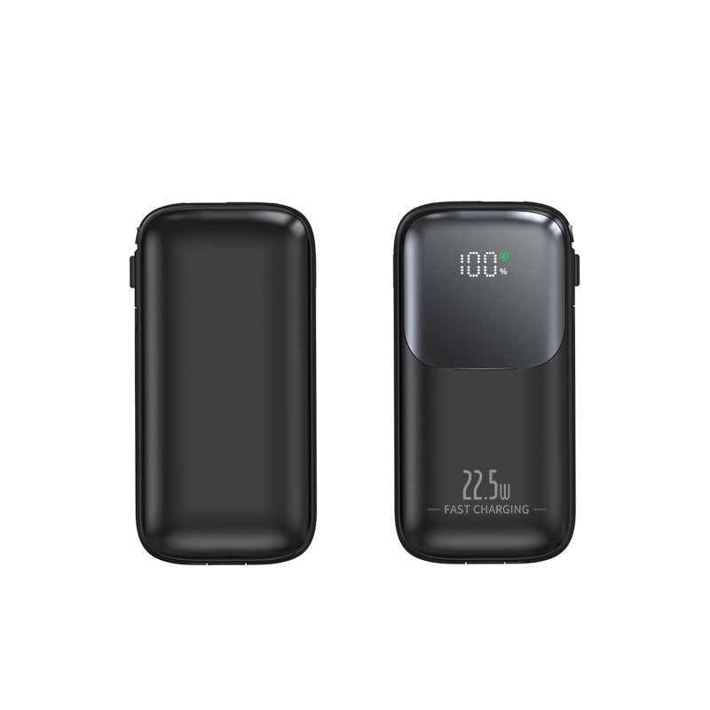 High-performance power bank with intelligent charge indicator and integrated cable Stornfield