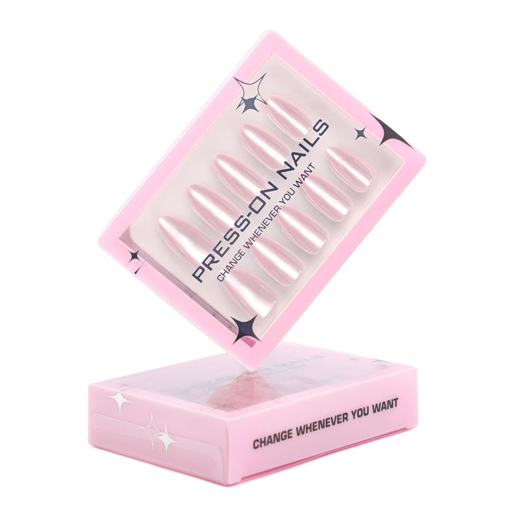 Artificial Press-On Nails with Elegant Tip Accent Stornfield