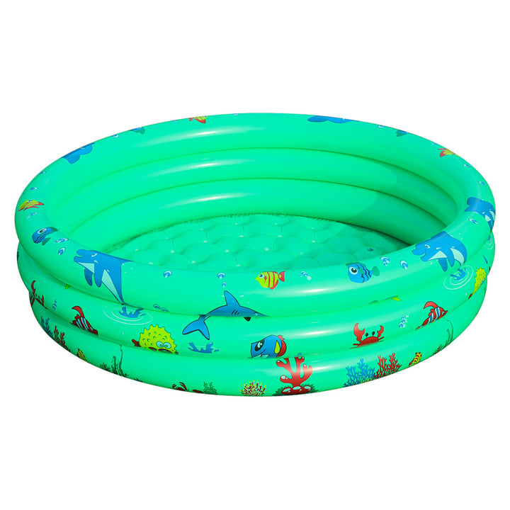 Women inflatable paddling pool with colorful sea design Stornfield