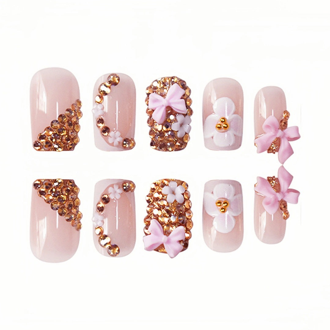 Floral Design Press-On Nails Stornfield