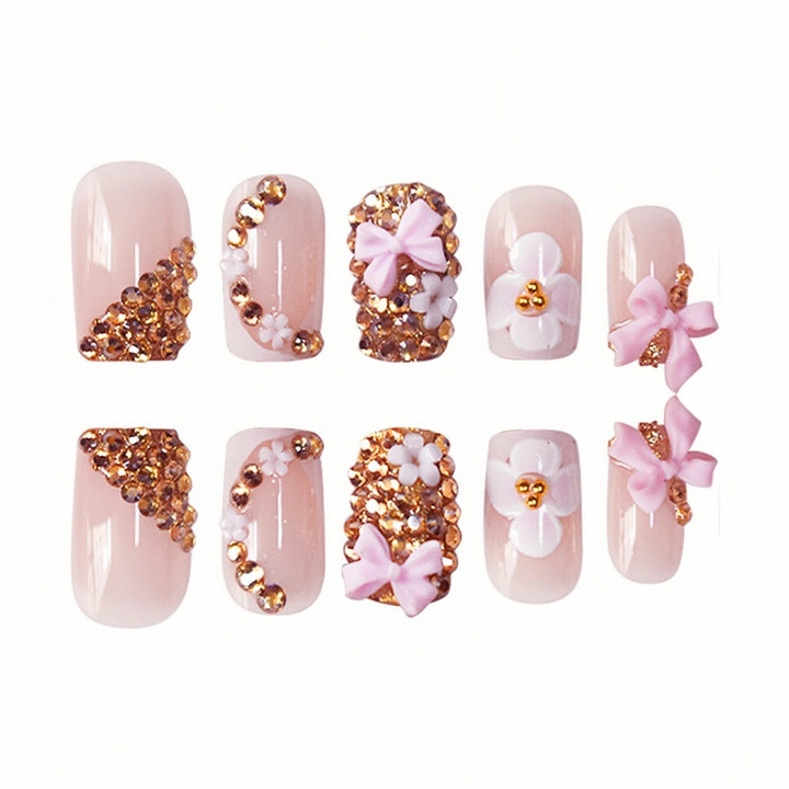Floral Design Press-On Nails Stornfield