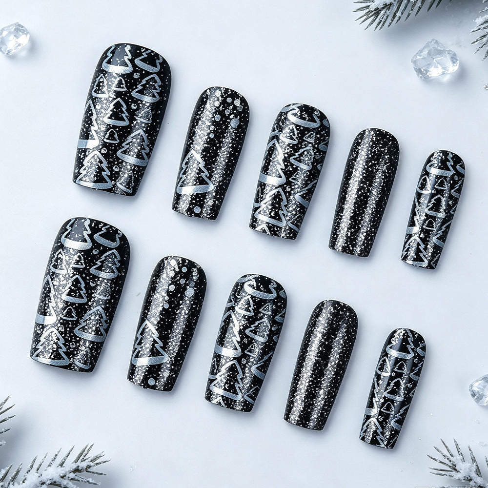 Artistic Glossy Press-On Nails Stornfield