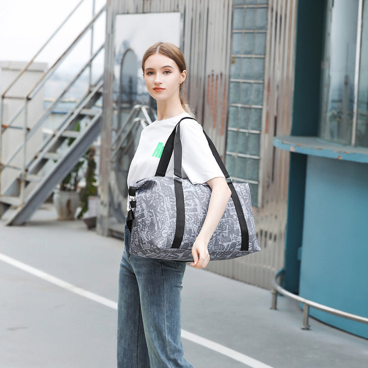 Graphic Patterned Sports Duffel Bag Stornfield