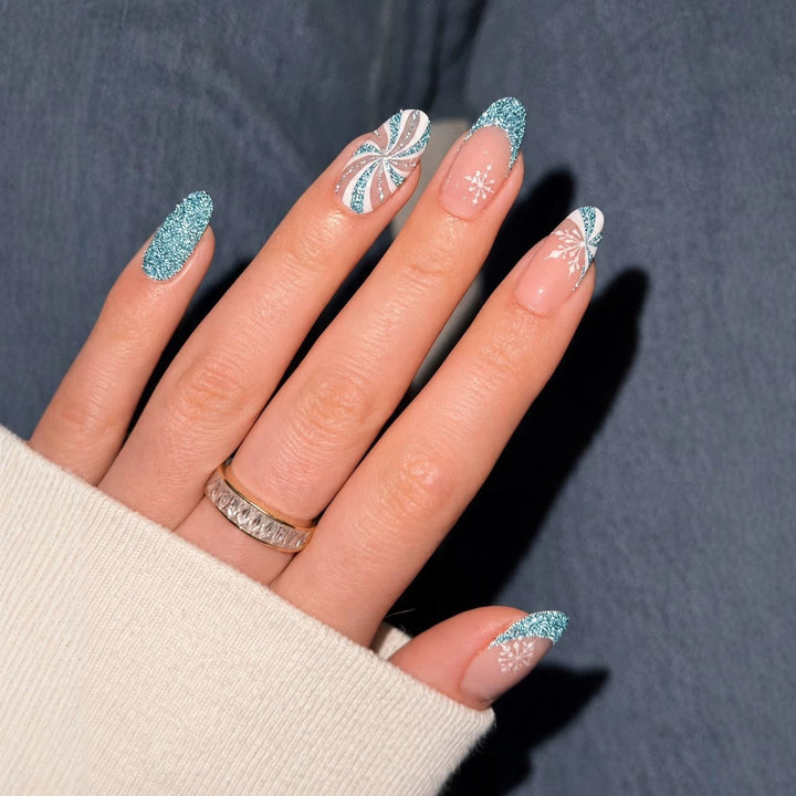 Elegant Glittery Nail Art Enhancements Stornfield