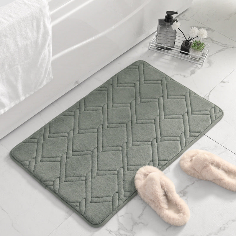 Soft Plush Woven Bath Mat