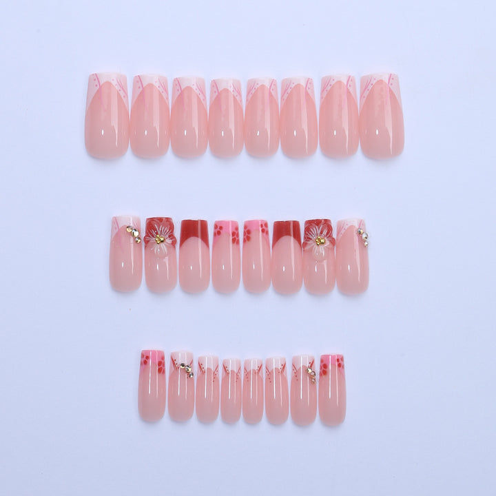 Decorative Floral Press-On Nail Art Kit Stornfield