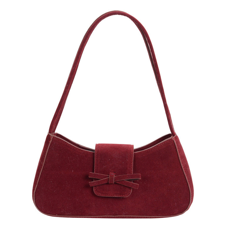 Elegant Bow-Detail Velvet Handbag Stornfield