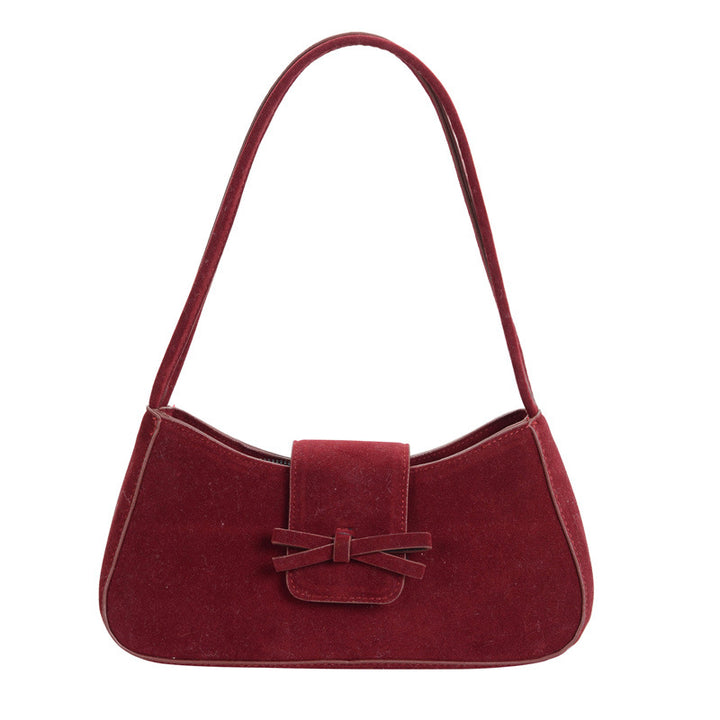 Elegant Bow-Detail Velvet Handbag Stornfield
