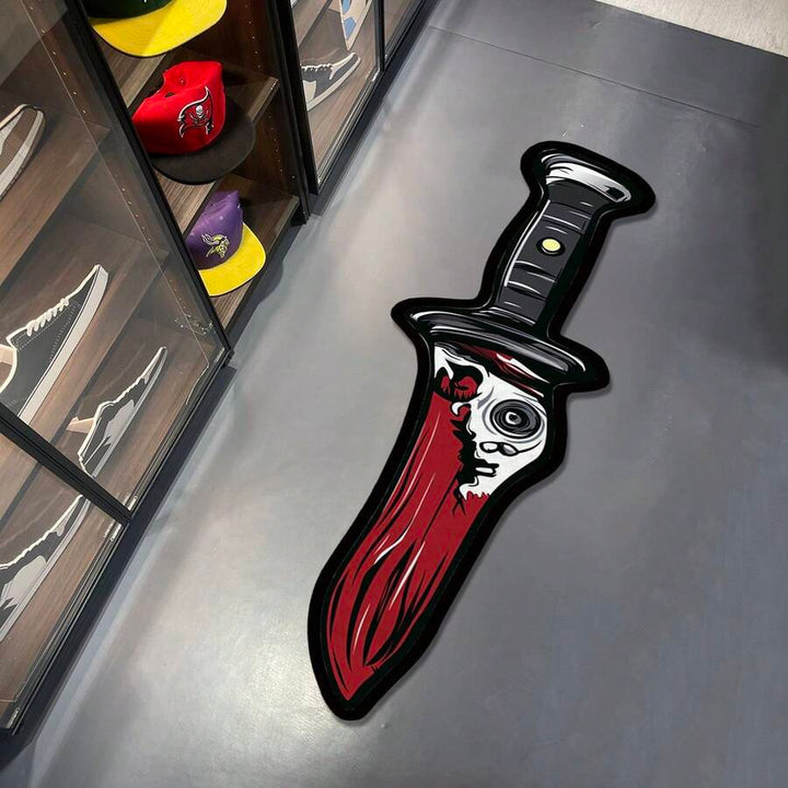 Knife-Shaped Decorative Area Rug