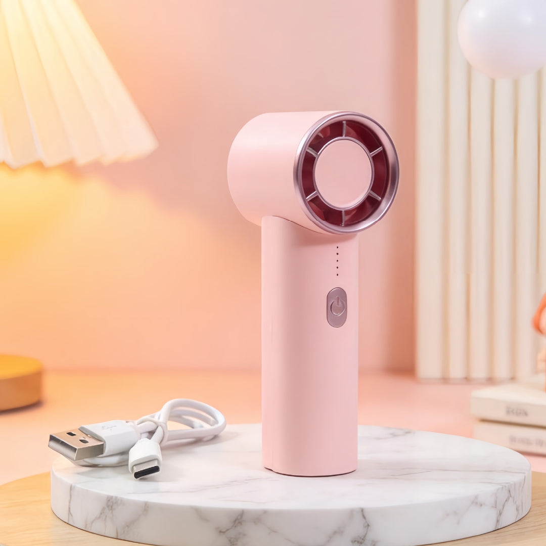 Women's Portable Handheld Fan with USB Charging Function and Flexible Design Stornfield