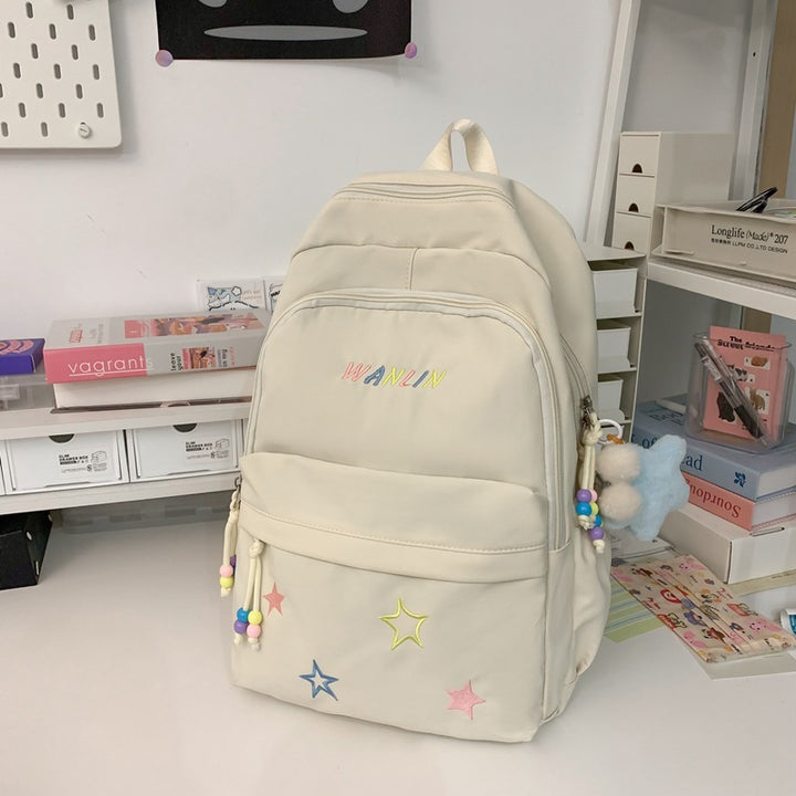Playful Star-Embellished Backpack Stornfield
