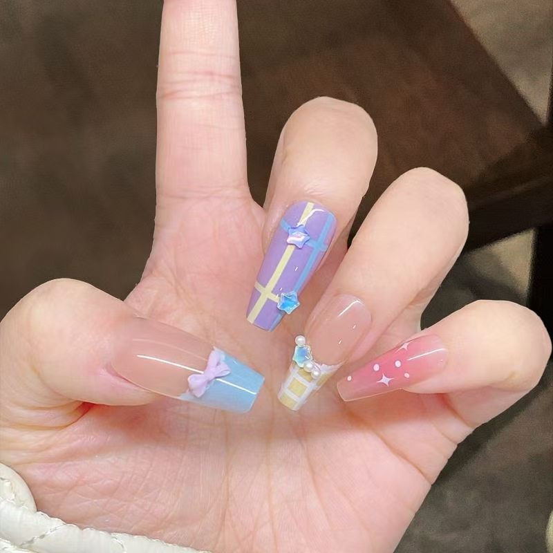 Cute Themed Press-On Nail Set Stornfield