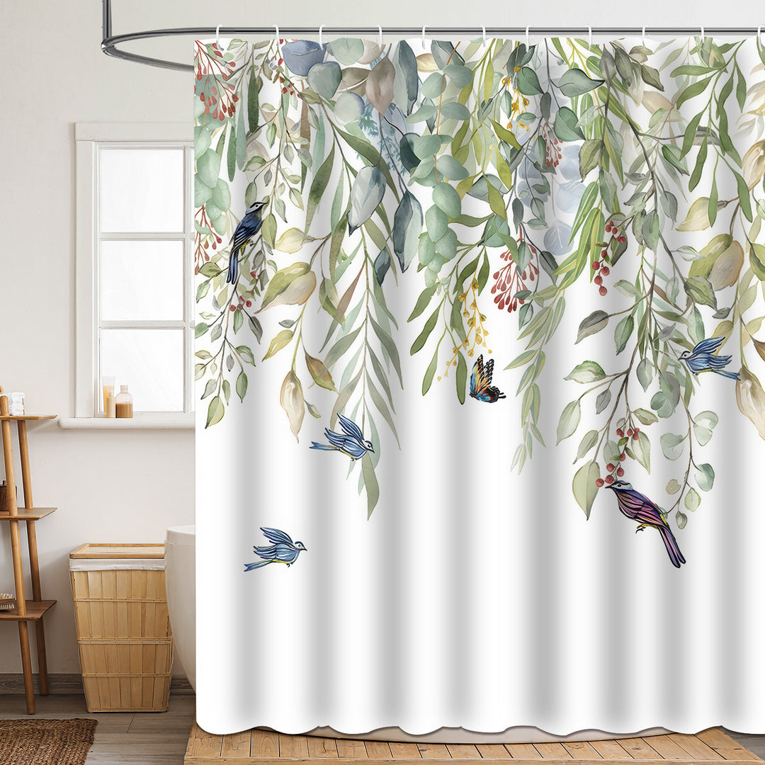 Floral Patterned Bathroom Shower Curtain Stornfield