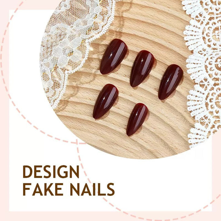 Acrylic nail set with elegant pointed accents Stornfield
