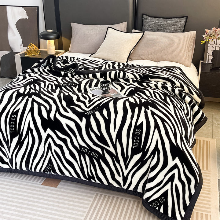Floral Patterned Fleece Throw Blanket Stornfield