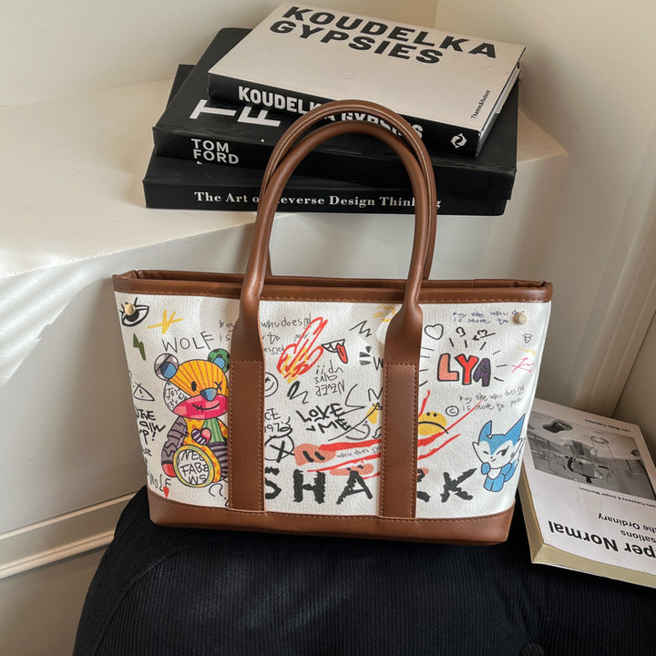 WoPlayful Illustrated Canvas Tote Bag Stornfield