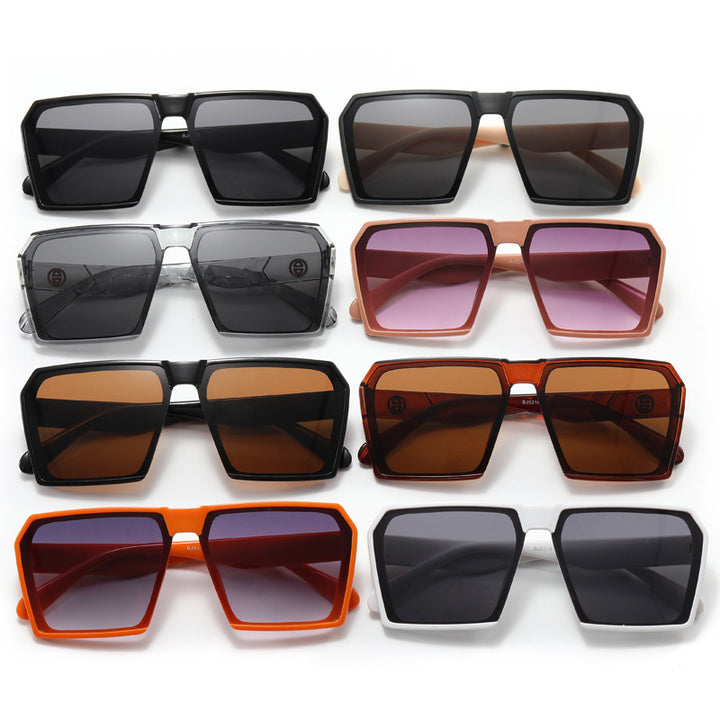 Ladies Stylish Square Sunglasses with Contrasting Lenses Stornfield